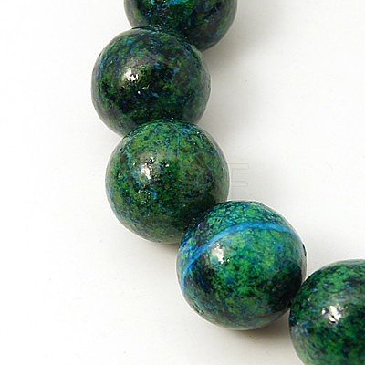 Synthetic Chrysocolla Beads Strands G-L529-B01-6mm-1