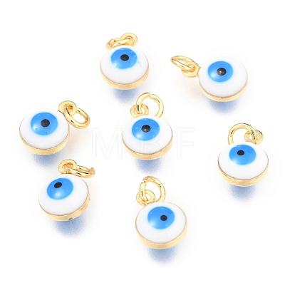 Brass Enamel Beads LS-X-KK-B024-02G-I-1