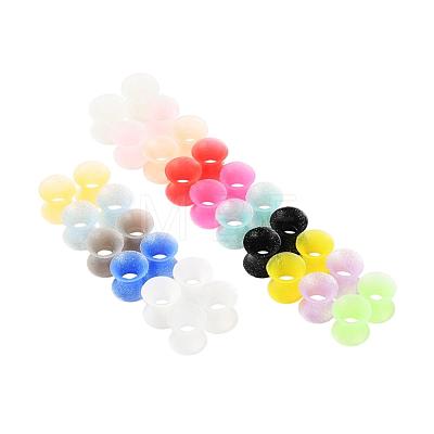 32Pcs 16 Colors Silicone Glitter Thin Ear Gauges Flesh Tunnels Plugs FIND-YW0001-19A-1