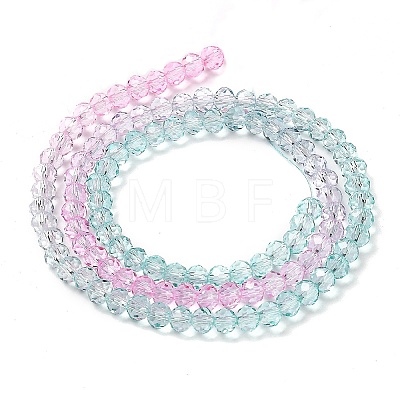 Transparent Painted Glass Beads Strands DGLA-A034-T4mm-A10-1