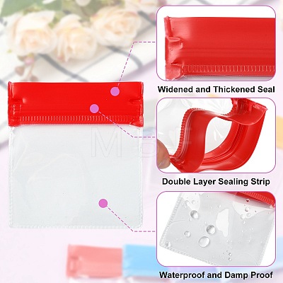 35Pcs 7 Colors Transparent EVA Packaging Resealable Bags ABAG-TA0002-29B-1