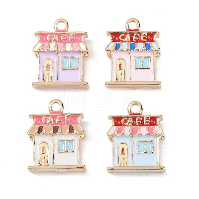 Alloy Enamel Pendants ENAM-A012-14G-1