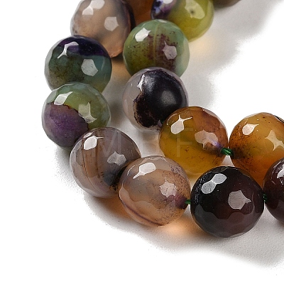 Natural Agate Beads Strands G-M437-B01-01F-1