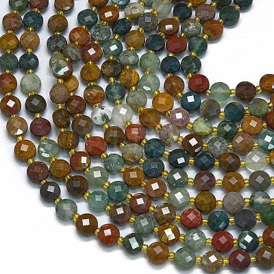 Natural Ocean Jasper Beads Strands G-K389-B08-01-1