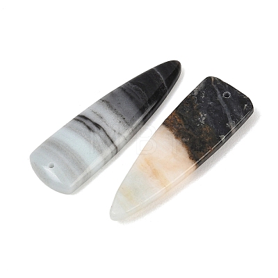 Natural Flower Amazonite Pendants G-K381-23B-1