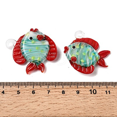 Handmade Lampwork Pendants LAMP-B035-01A-1