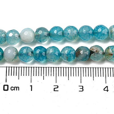 Natural Agate Beads Strands G-E054-6mm-16-1