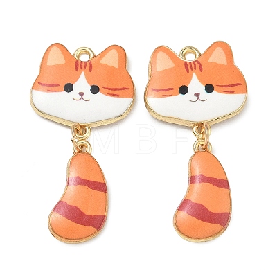 Printed Alloy Pendants ENAM-K076-45G-01-1
