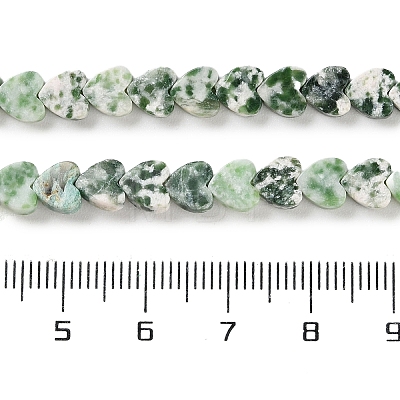 Natural Green Spot Jasper Beads Strands G-M403-A22-02-1