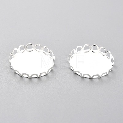 304 Stainless Steel Cabochon Settings STAS-Y001-09C-S-1