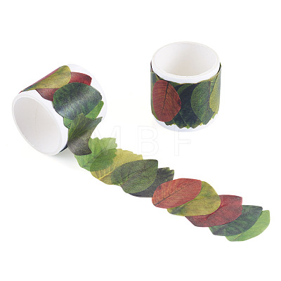 Autumn Leaf Paper Tape Stickers for Card Making DIY-TAC0032-23D-1