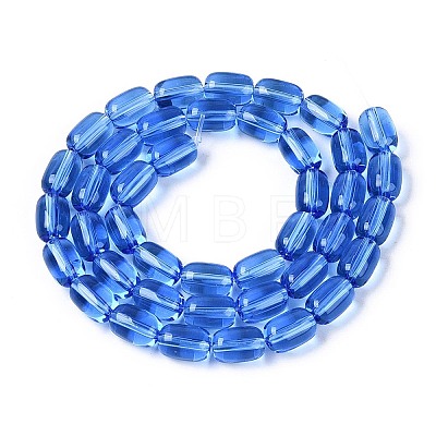 Transparent Glass Beads Strands GLAA-T028-14T-A03-1