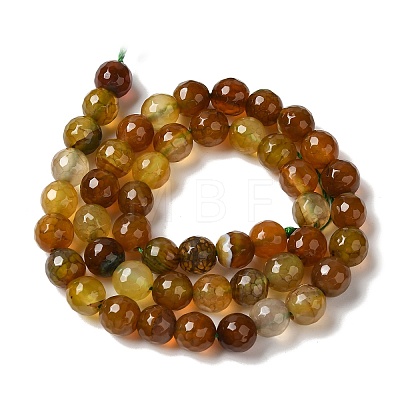Dyed & Heated Natural Dragon Veins Agate Beads Strands X-G-P539-A01-26-1