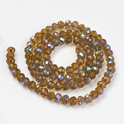 Electroplate Glass Beads Strands EGLA-A034-T6mm-L10-1