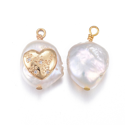 Natural Cultured Freshwater Pearl Pendants PEAR-L027-36A-1