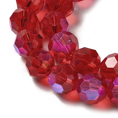 Electroplate Transparent Glass Beads Strands EGLA-A035-T10mm-L01-1