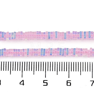 Electroplate Glass Beads Strands GLAA-B023-01A-11-1