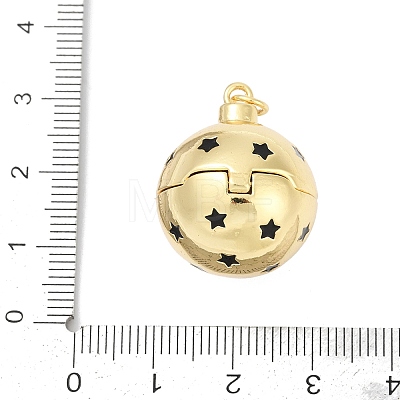 Brass Micro Pave Cubic Zirconia Locket Pendants KK-H203-13G-02-1