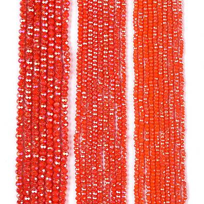 Electroplate Glass Beads Strands EGLA-A044-P2mm-B03-1