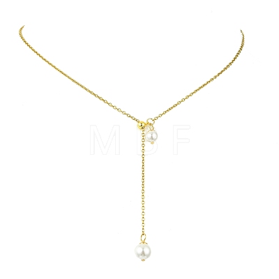 304 Stainless Steel Lariat Necklaces NJEW-JN06155-1