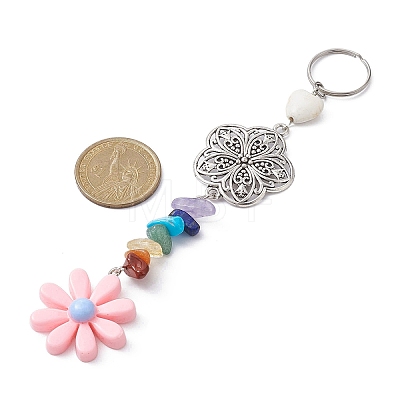 Flower Resin Keychains KEYC-JKC00556-01-1