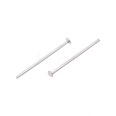 Anti-Tarnish 925 Sterling Silver Flat Head Pins STER-N016-0.5x16mm-P-1