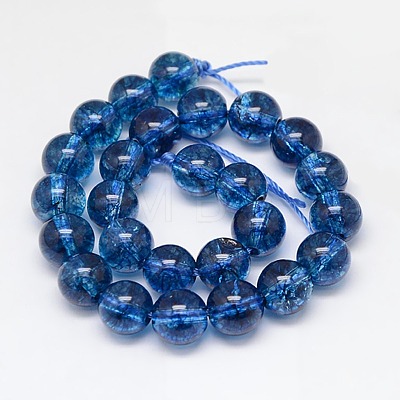 Natural Crackle Quartz Beads Strands G-N0003-6mm-04-1