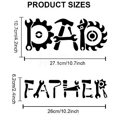 MAYJOYDIY US 1Pc PET Hollow Out Drawing Painting Stencils DIY-MA0003-89A-1