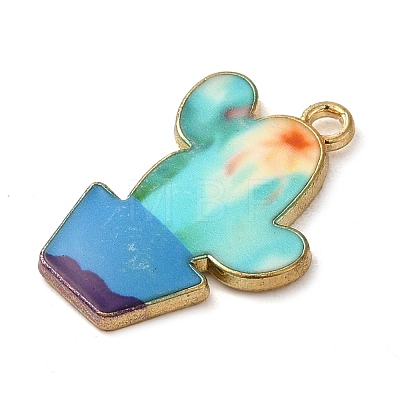 Alloy Enamel Pendants ENAM-Q507-09D-1