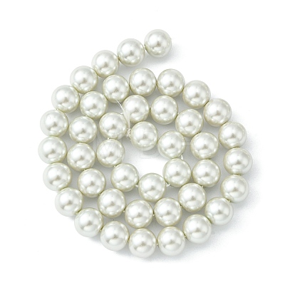 Eco-Friendly Dyed Glass Pearl Round Beads Strands X-HY-A002-10mm-RB009-1