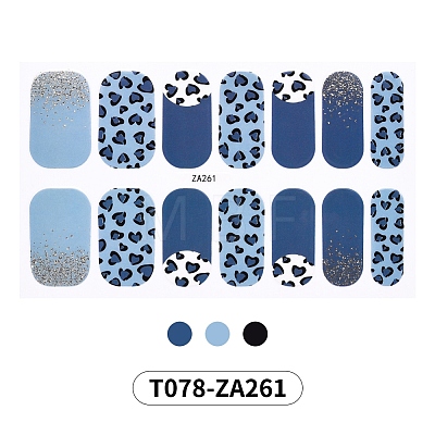 Fruit Floral Leopard Print Full Wrap Nail Polish Stickers MRMJ-T078-ZA261-1