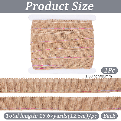 12.5M Burlap Ribbon AJEW-GF0014-55B-1