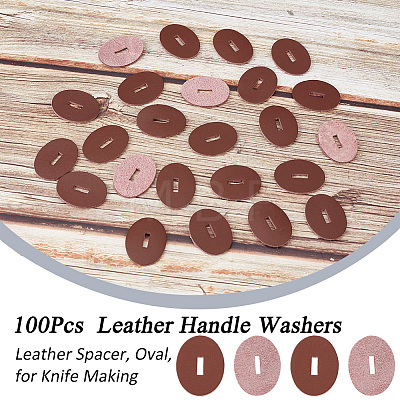 Leather Handle Washers AJEW-WH0317-34C-1