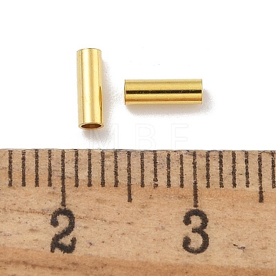 Brass Tube Beads KK-B120-03C-G-1