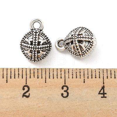 Tibetan Style Alloy Charms FIND-M011-08AS-1