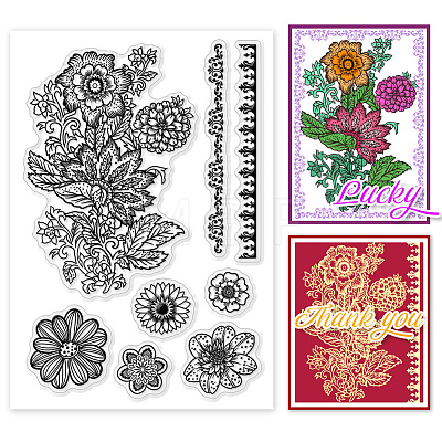 Custom PVC Plastic Clear Stamps DIY-WH0618-0093-1