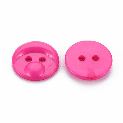 2-Hole Plastic Buttons BUTT-N018-009-1