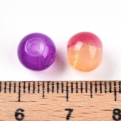 Baking Painted Imiation Jade Glass Beads DGLA-S115-8mm-MY-1