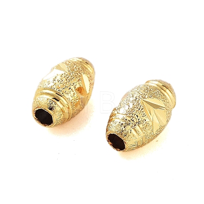 Texture Brass Beads KK-S379-02G-A-1