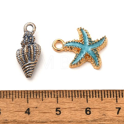   60Pcs 15 Style Alloy Enamel Pendants ENAM-PH0002-28-1