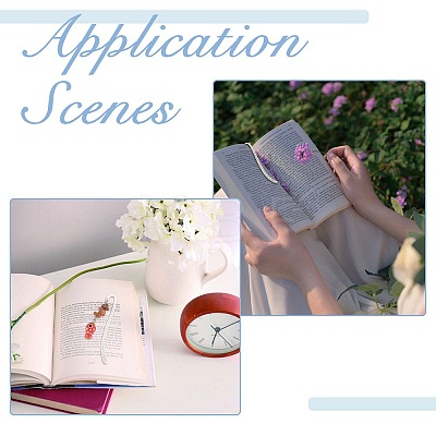 6Pcs Alloy Bookmarks AJEW-FS00005-1