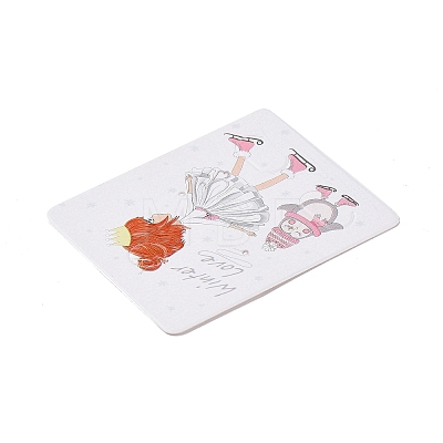 Rectangle Paper Earring Display Card with Hanging Hole CDIS-C004-01F-1