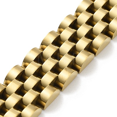 304 Stainless Steel Link Chain Bracelets BJEW-G685-02B-1