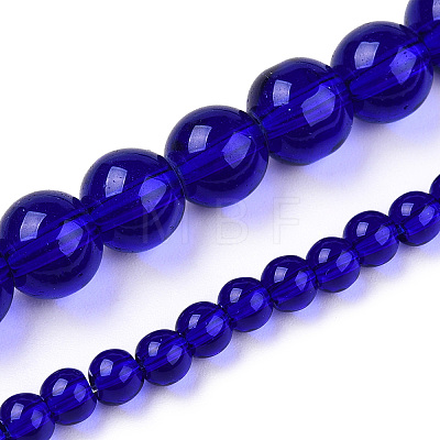 Transparent Glass Beads Strands X-GLAA-T032-T6mm-15-1