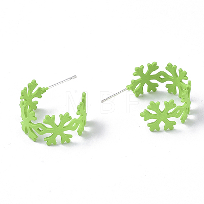 (Jewelry Parties Factory Sale)Spray Painted Eco-Friendly Iron Stud Earrings IFIN-R242-10B-NR-1