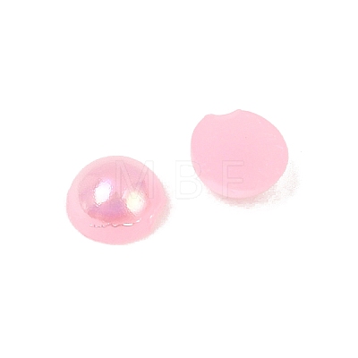 Electroplated Opaque Flat Back Resin Cabochons LS-RESI-XCP0002-45D-1