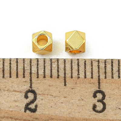 Rack Plating Brass Spacer Beads FIND-T071-03G-B02-RS-1