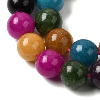 Natural White Jade Beads Strands G-H348-8mm-03-1