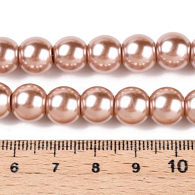 Baking Painted Glass Pearl Round Bead Strands HY-Q003-10mm-11-1