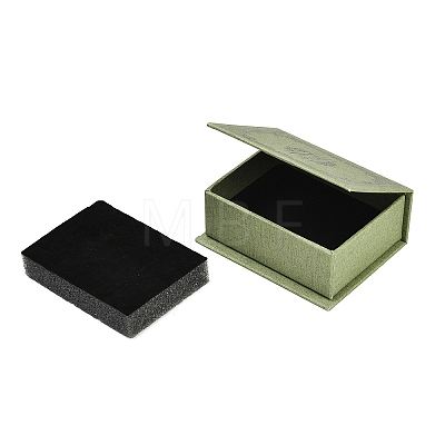 Floral Printed Paper Jewelry Display Magnetic Cases CON-K015-03A-02-1